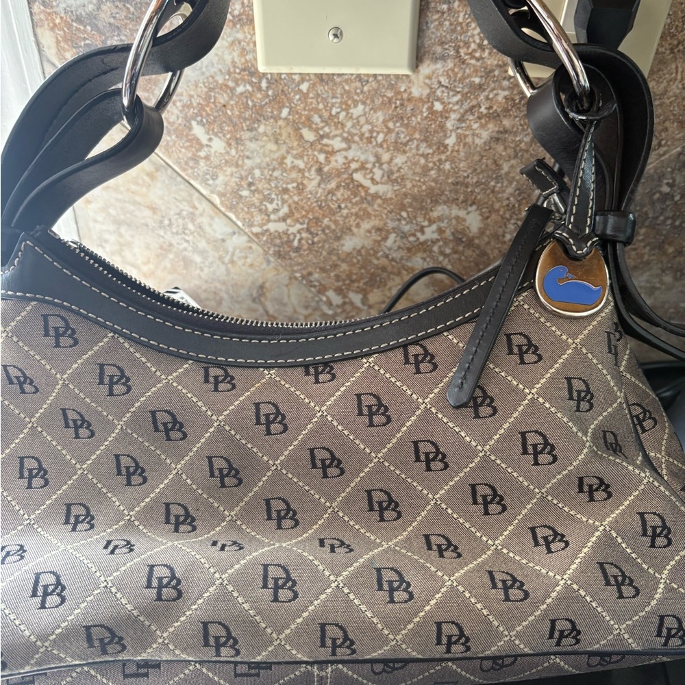 Dooney & Bourke Brown Signature Shoulder Bag